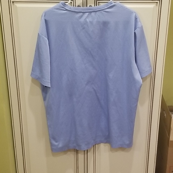 F11-Perry Ellis - size large blue mens shirt - Picture 3 of 3